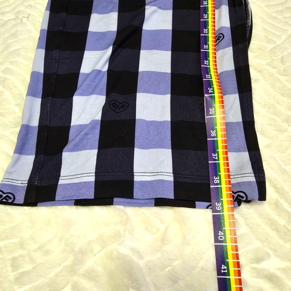 ALICE + OLIVIA Big Feelings Nico Long Sleve PJ Set. Blue/Black. Size M - Picture 7 of 12